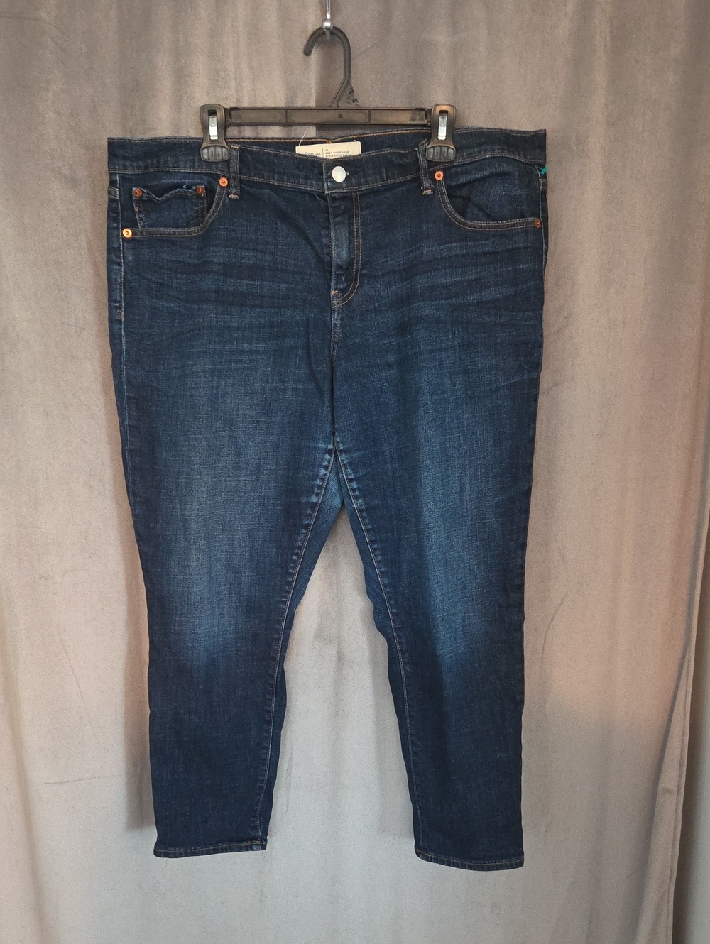 GAP Size 34 Indigo Slim Stretch Skinny Ankle/cropped Jeans